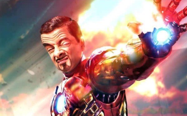Mr. Bean As Iron Man