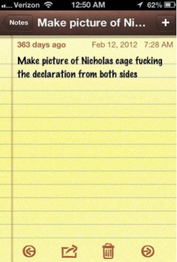 Nick Cage Fucking Declaration