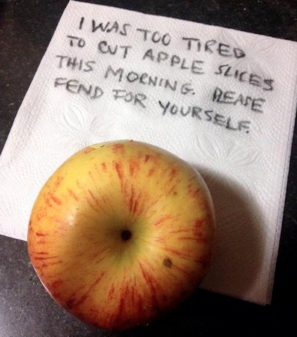 Parent Notes Apple Slices