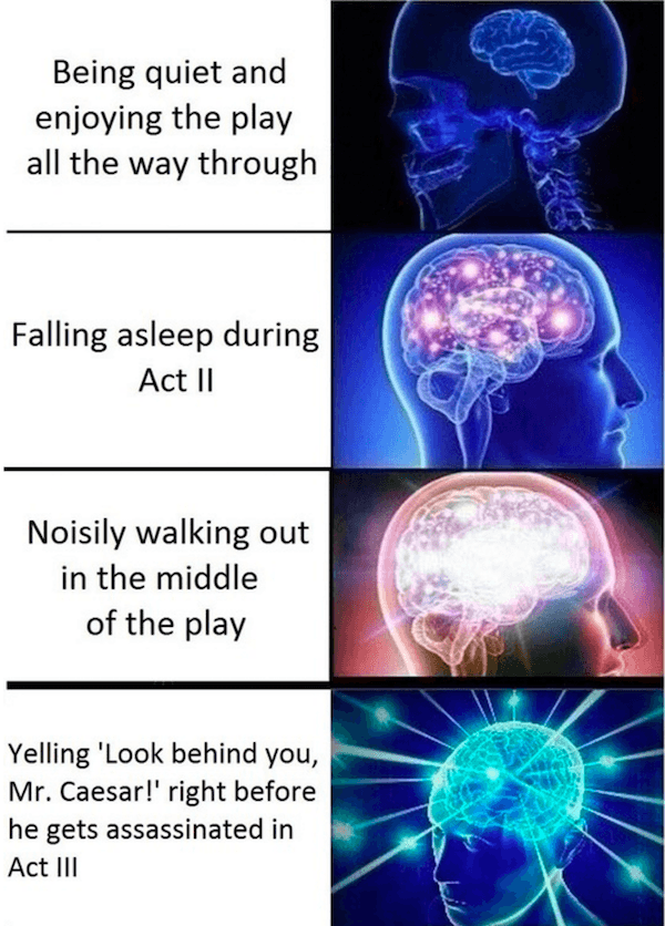 Expanding Mind Memes Going To A Play