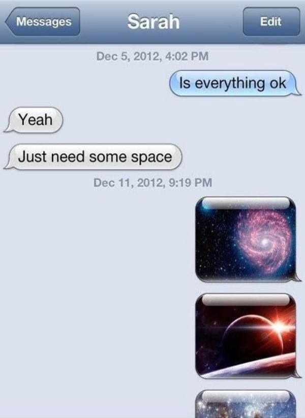 Space Funny Text