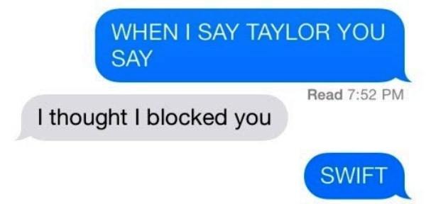 Taylor Swift Funny Texts