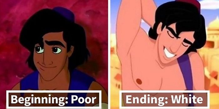 Aladdin Turns White
