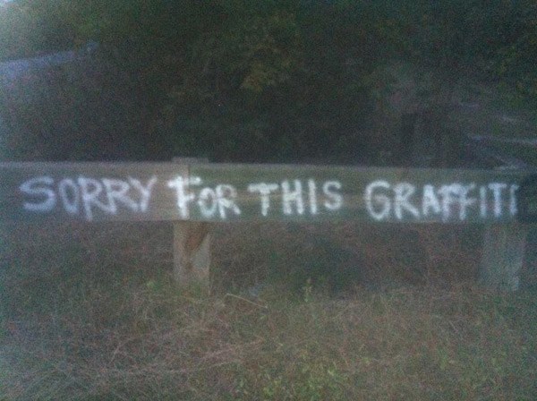 Graffiti Apology