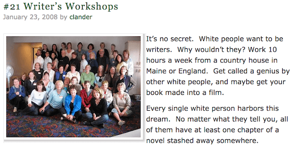Writers Workshops