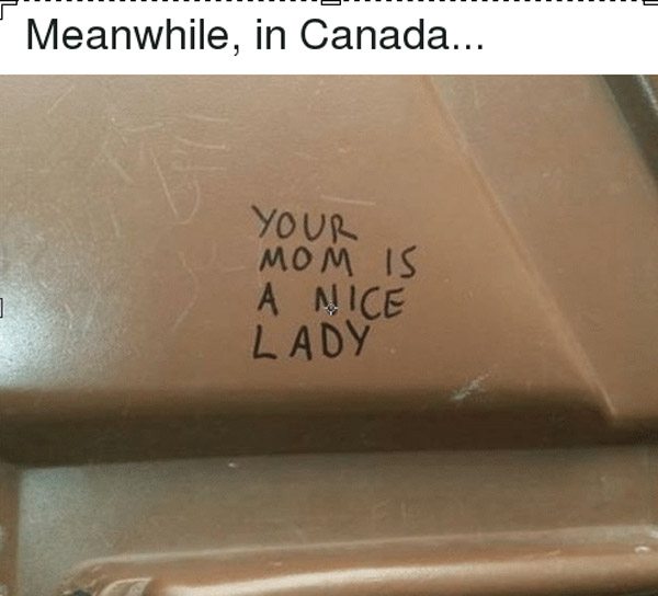 Funny Canadian Graffiti