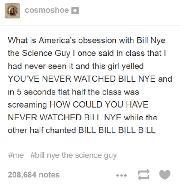 Bill Nye Obsession