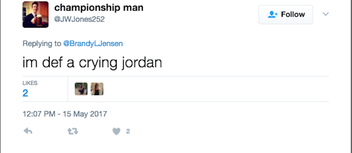 Crying Jordan Dating