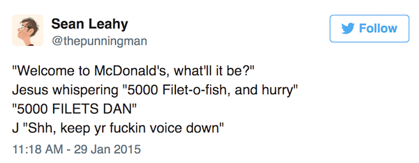 Jesus Orders Filet O Fish