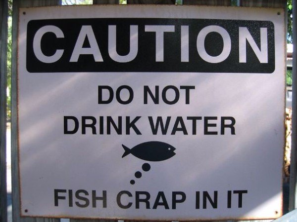 Fish Crap Funny Zoo Signs