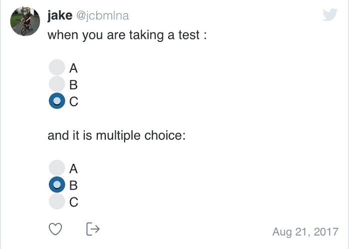 37 Multiple Choice Answers That Deserve All The Awards