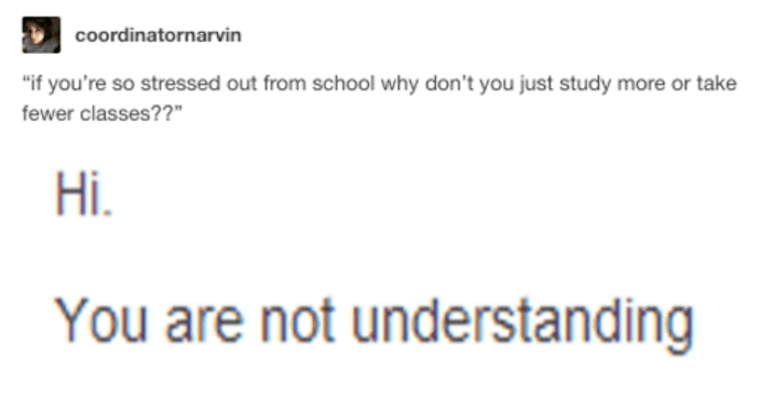 Not Understanding