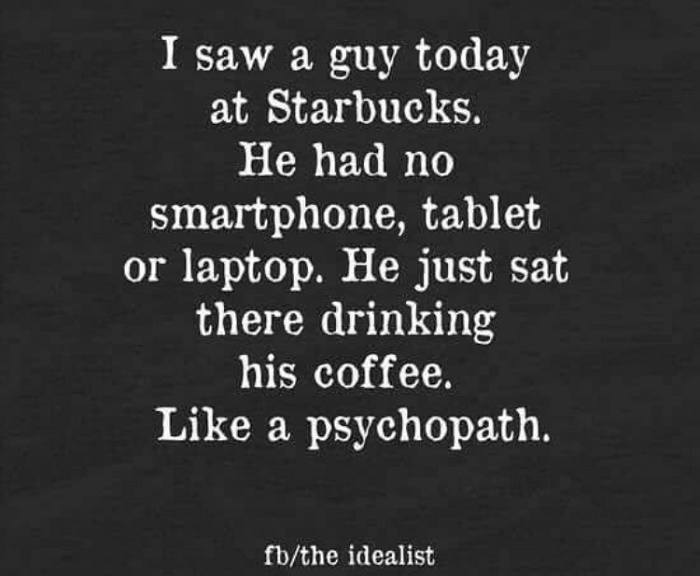 I Bet The Coffee Was Black Too