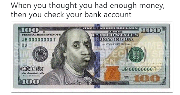 money broke meme