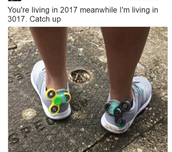 Living in 3017 Spinner Shoes
