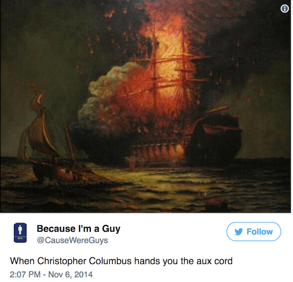 Columbus Day Tweets Aux