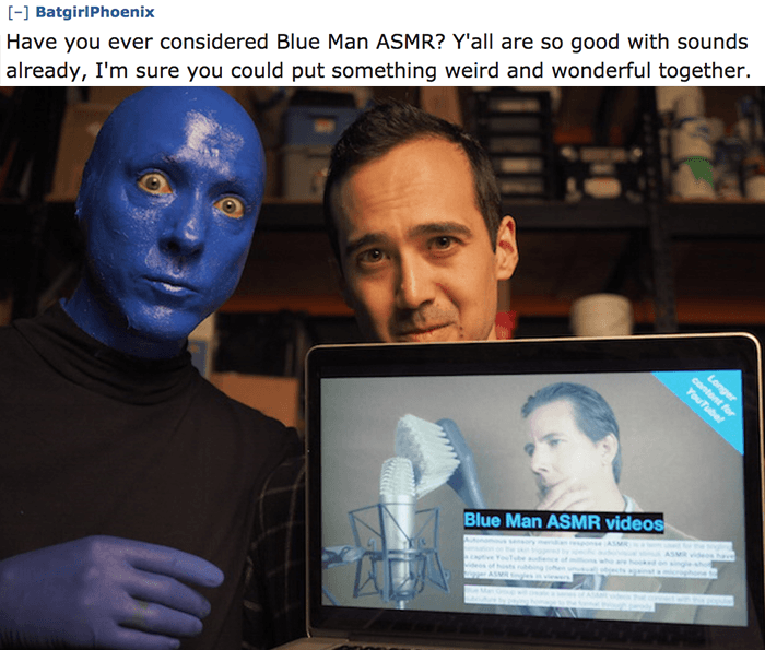 Blue Man Asmr