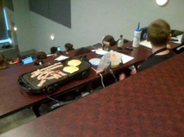 Funny Classroom Photos Breakfast