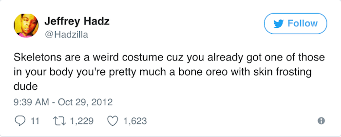 Halloween Tweets Skeletons