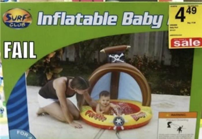 Sticker Placement Inflatable Baby