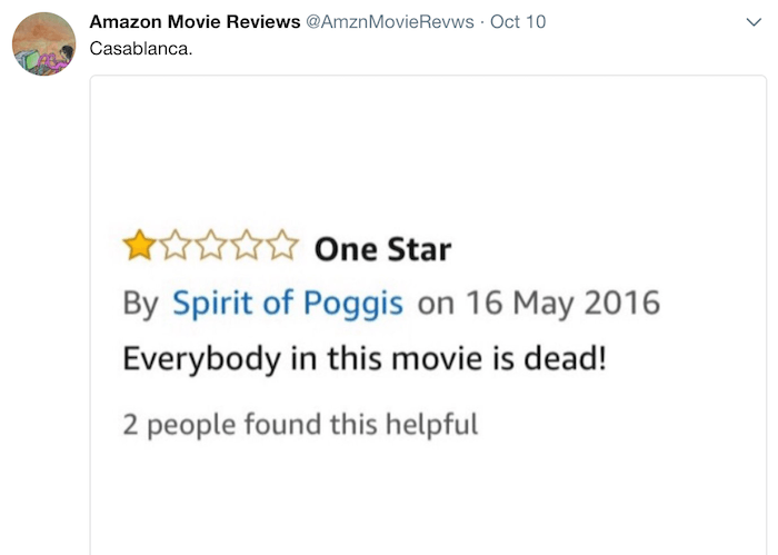 Amazon Reviews Casablanca