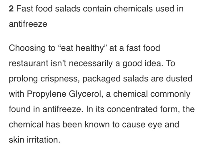 Antifreeze Salad