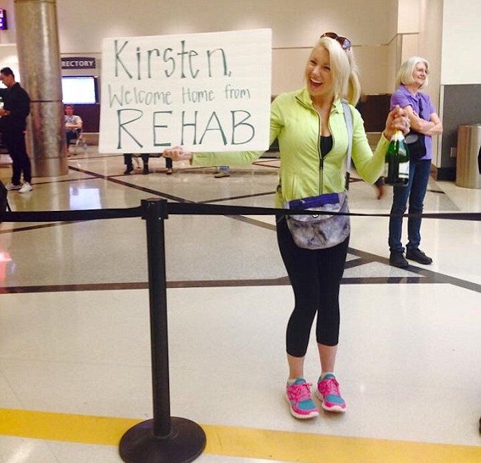Welcome Back From Rehab Funny Airport Sign