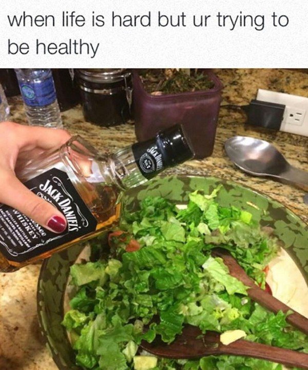 Health Fails Whiskey Salad
