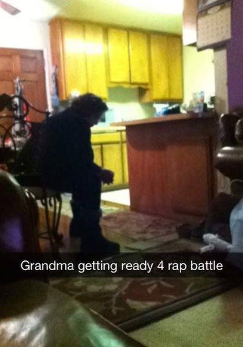 Grandma Getting Ready