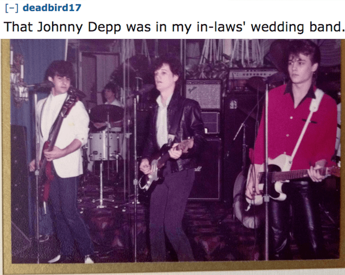 Johnny Depp Wedding Band