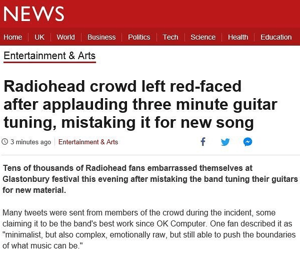 Radiohead Headline