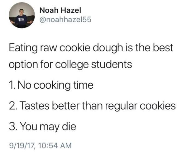Raw Cookie Dough Funny Depressing Memes
