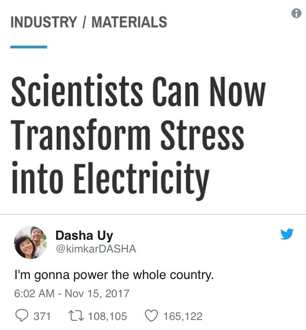 Stress Into Electricity