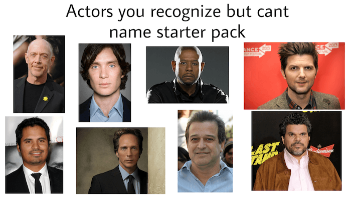 Unrecognizeable Actors