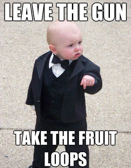 Baby Mobster Meme Fruit Loops