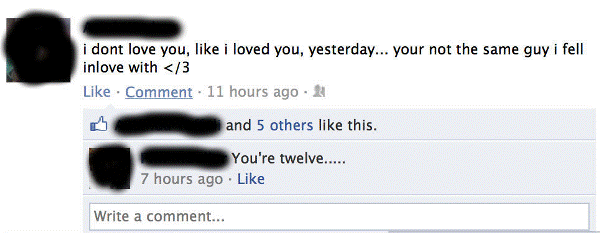 funny facebook status updates about girls