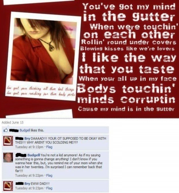 Dad Likes Daughters Sexy Status Don't Friend Your Parents On Facebook
