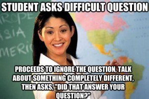 The Impetuous Instructor: Unhelpful Teacher Meme