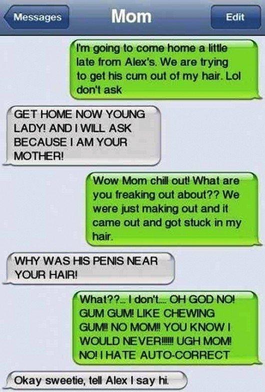 Most WTF iPhone Texts Accident Gum