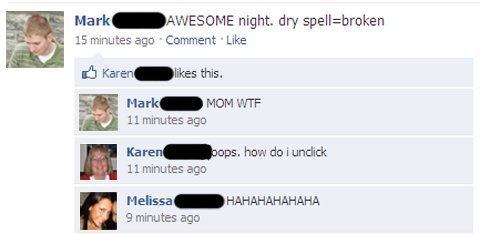 Funniest Facebook Posts Mom Liking