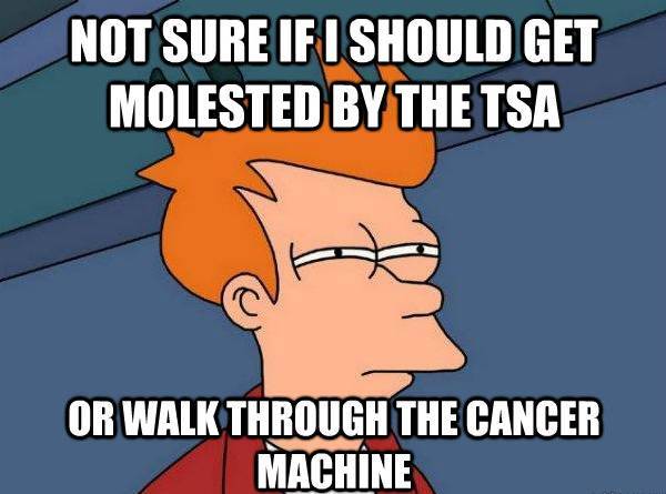 Funniest Futurama Fry On Airport Security Choices