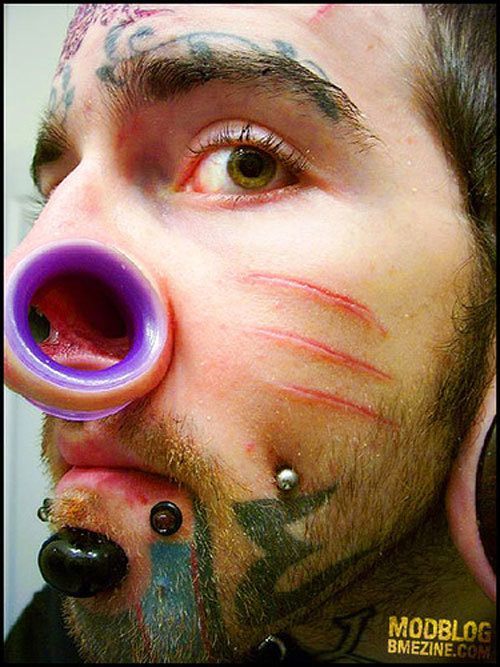 World's Worst Body Piercings Nostrils