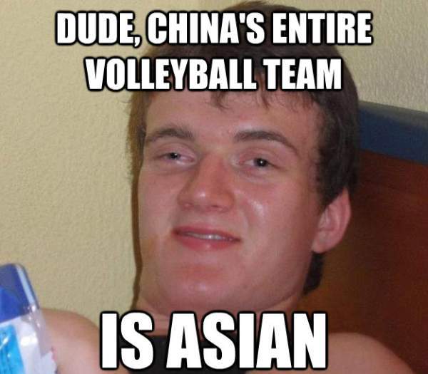 Stoned Guy Meme Volleyball