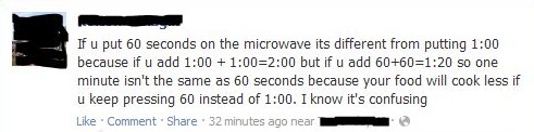 Microwave Time Is Confusing