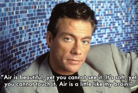 Jean-Claude Van Damme quotes on Air