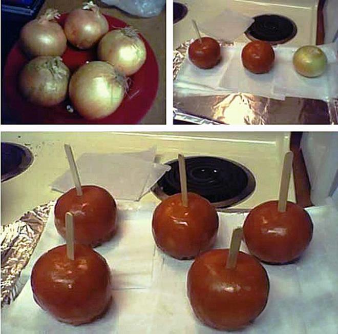 Caramel Onions Practical Joke