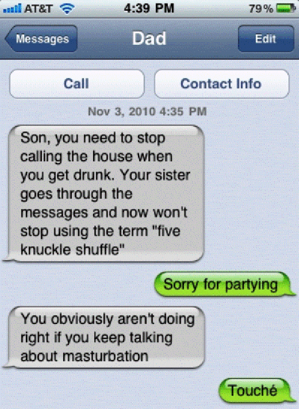Drunk Texting Dad