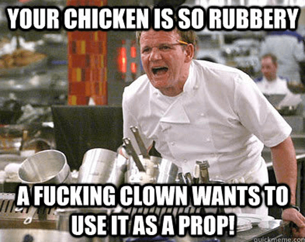 This Chicken Is So Rubbery
