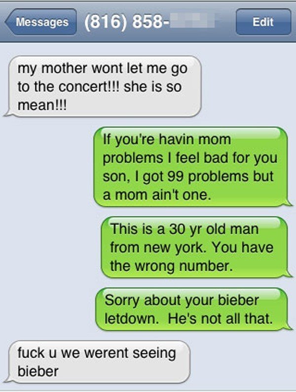 Wrong Number Texts