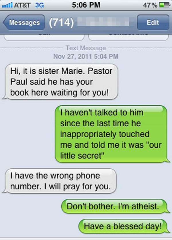 Funny Texts: The Funniest Wrong Number Texts Ever